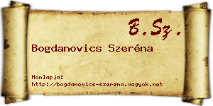 Bogdanovics Szeréna névjegykártya